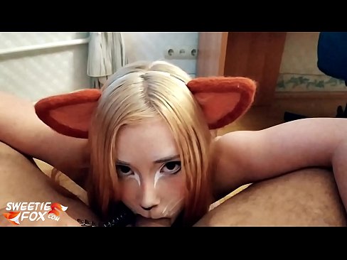 ❤️ Kitsune waxay liqaysaa dick oo afkeeda ku dhufatey ❤️ Porno Guri  ❌❤